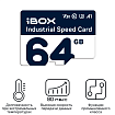 Карта памяти iBOX Industrial Speed Card 64 GB